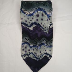 J Garcia "Feeding In The Light" Collection Fifteen Muiticolor Silk Tie 60"x4"